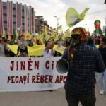 Ciwanên Qamişloyê ji bo protestokirina Komploya 9‘ê Cotmehê daketin qadan