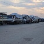 Karwanê 6’an ê koçberên Serêkaniyê berê xwe da warê xwe
