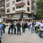 Polîsan êriş birin ser karkerên madenê ku dimeşiyan Enqereyê
