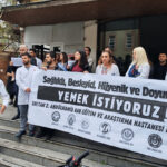 Sağlık emekçileri yemekhane boykotunda buluştu: “Her gün patates, her gün patates,