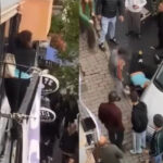 “İmdat polis yok mu” diye yardım istedi: Çıktığı otel tabelasından düşen kadın