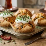 Kahvaltı ve çay saatlerine tuzlu lezzet: Kuru domatesli zeytinli muffin tarifi