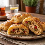 Akşam sofralarına lezzetli dokunuş: Tavuklu börek tarifi
