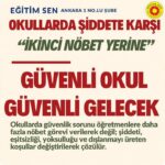Eğitim Sen Ankara 1. Nolu Şube Öğretmenlerinin İkinci Nöbeti Eleştirerek Güvenli