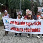 Emekliler İzmir’den Ankara’ya yürüyüş başlattı: “İnsanca yaşam istiyoruz