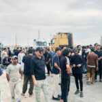 Xelkê Mîsan li dijî girtina deriyê Şîb nerazîbûn nîşandan